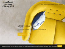 Tablet Screenshot of mg3decoracion.com